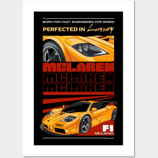 Retro McLaren Car Posters and Art
